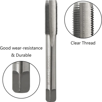 Biaungdo M10 x 1mm Tap and M10 x 1mm Die Metric Right Hand Thread, HSS Right Hand Thread Tap and Die Set