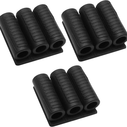 Biaungdo Drill Bit Holder, 3 Pack Adhesive Drill Bit Sleeve Organizer, High Strength Bit Holder for Impact Drivers and Drill, Hold 6 Driver Bits on the Side of Power Drill