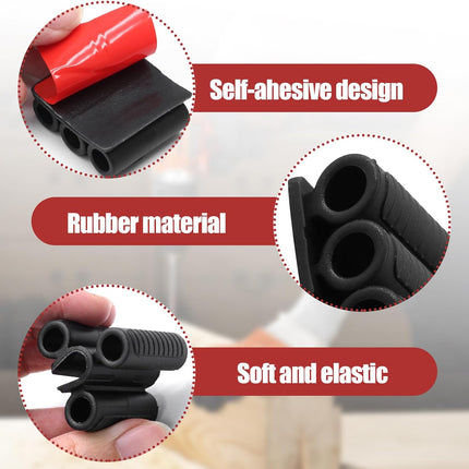 Biaungdo Drill Bit Holder, 3 Pack Adhesive Drill Bit Sleeve Organizer, High Strength Bit Holder for Impact Drivers and Drill, Hold 6 Driver Bits on the Side of Power Drill
