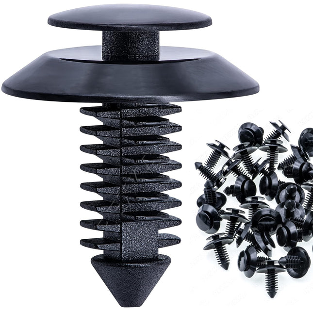 Rexka 50pcs Door Trim Panel Retainers Clips Fastener for Ford N801925-S Lincoln Mercury Bronco F150 Mustang