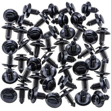 Rexka 50pcs Door Trim Panel Retainers Clips Fastener for Ford N801925-S Lincoln Mercury Bronco F150 Mustang F-250 F-350