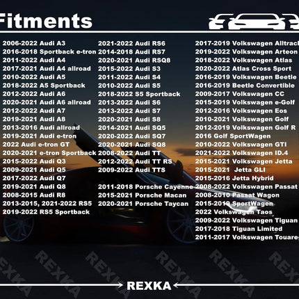 Rexka 30pcs T25 Fender Liner Splash Shield Bumper Cover Self Tapping Torx Screw Compatible with N90974701 Volkswagon Audi Porsche