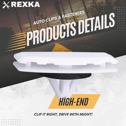 Rexka 25pcs Fender Flare Clips 68526185AA for 2018-2024 Wrangler JL & 2020-2024 Gladiator JT & RAM 1500 - Fits Jeep Fender Clips
