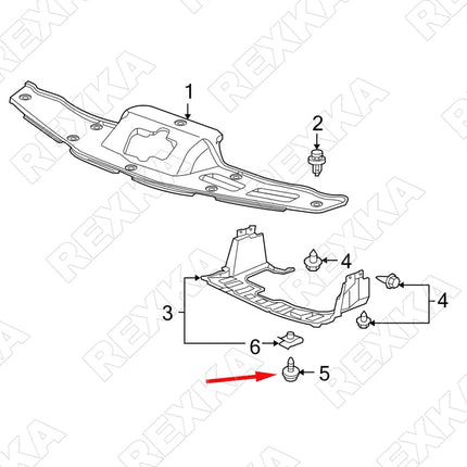 Rexka 50pcs Fender Liner Splash Shield Wheelhouse Liner Screw Phillips Truss Head Sems Compatible with Honda Acura BMW 90114-SE0-000 Accord ILX RDX TL TSX 90114SE0000