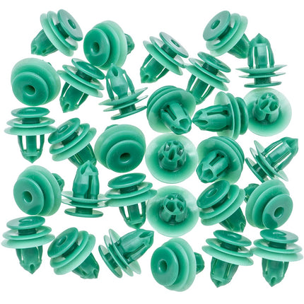 Rexka 30pcs Door Panel & Interior Trim Retainer Clips 91560-SZW-003 for Honda Accord CR-V CR-Z Civic Odyssey Pilot 91560SZW003