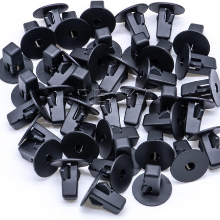 Rexka 40pcs Fender Liner Wheelhouse Liner Mud Guard Nylon Screw Grommet Nut Retainer Compatible with Toyota Lexus 90189-06013 Camry Corolla Highlander Tundra Tacoma Sequoia