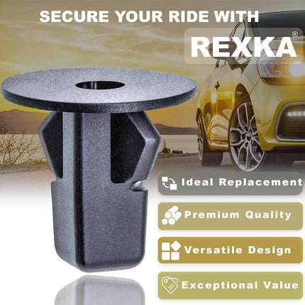 Rexka 40pcs Fender Liner Wheelhouse Liner Mud Guard Nylon Screw Grommet Nut Retainer Compatible with Toyota Lexus 90189-06013 Camry Corolla Highlander Tundra Tacoma Sequoia