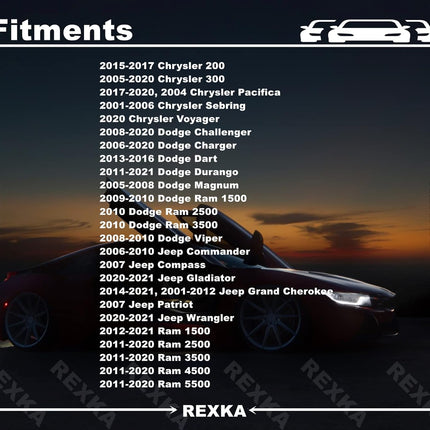 Rexka 30pcs Fender Liner Retainer Clips 6506293AA Compatible with Jeep Wrangler Grand Cherokee Commander Dodge RAM