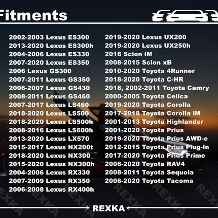 Rexka 10pcs Fuel Door & General Purpose Specialty Rivet Compatible with Toyota Lexus 90269-06017 90269-A0005