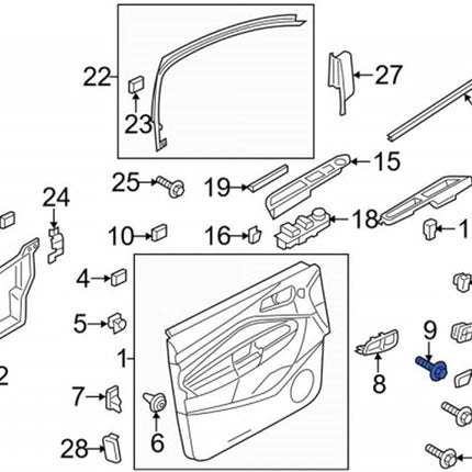 Rexka 15pcs M4.2 Fender Liner Door Trim Panel Wheelhouse Liner Bumper Cover Side Shield Retainer Screw Bolt for Ford W716345S450B Edge Escape F-150 Fusion Mustang Lincoln MKC MKX MKZ W716345-S450B