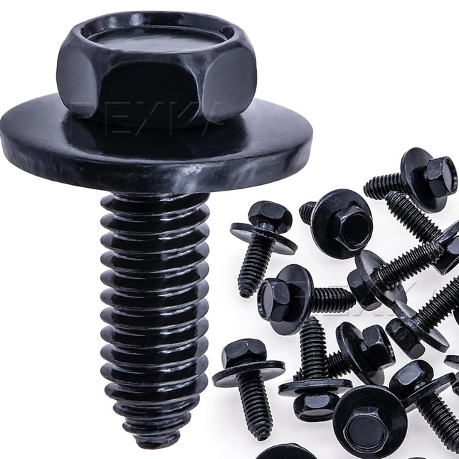 Rexka 15pcs 5/16 -18 x 7/8 Indented Hex Head Sems Body Bolts Screw for GM V1259-DP01-E-213
