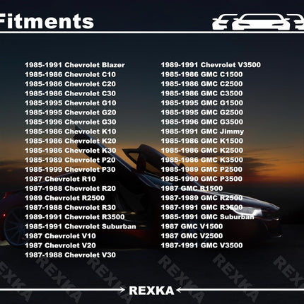 Rexka 15pcs 5/16"-18 x 7/8" Indented Hex Head Sems Body Bolts Screw for GM Chevy GMC Trucks 12337916 3846202 Fender Pickup Box Radiator Air Intake Exhaust Seat Interior Exterior Trim Panel Engine