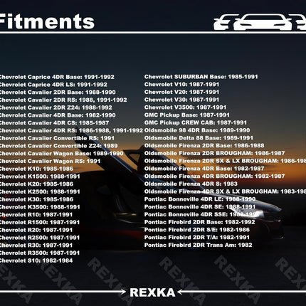 Rexka 50pcs Door Trim Panel Retainer Clip Compatible with GM 363137 Chevrolet Blazer Silverado Truck GMC Yukon