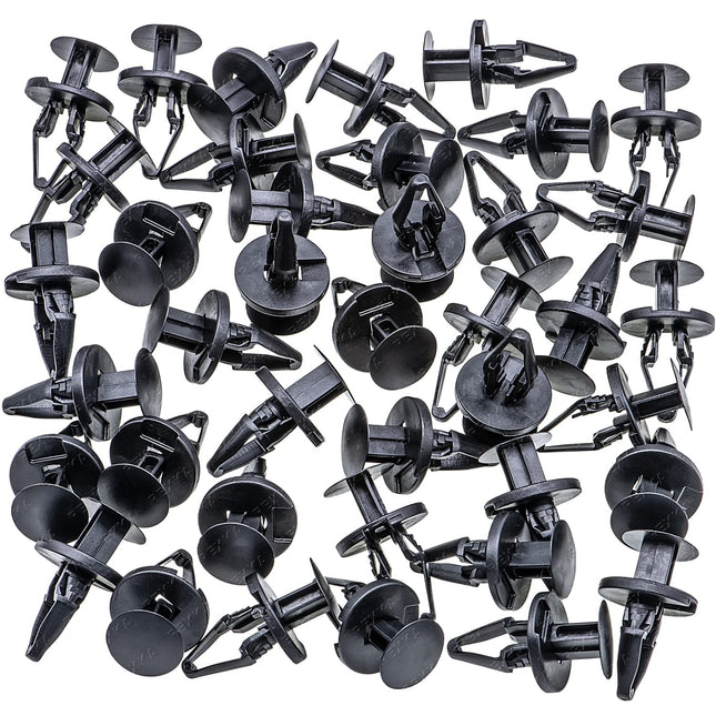 Rexka 40pcs Fender Flare Liner Radiator Bumper Air Dam Retainer Clip Pin Fastener for GM – product detail