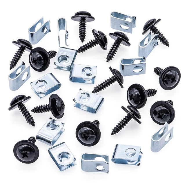 Rexka 15 Sets Fender Liner Splash Shield Screw U Nut Kit for Honda Acura 90308-SB2-013 – product detail