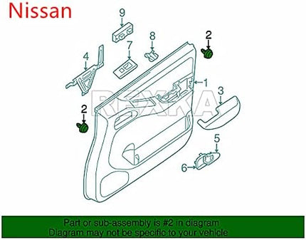 Rexka 30pcs Door Trim Panel Clip Compatible with 80999-VE000 Nissan Infiniti