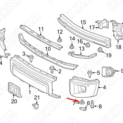 Rexka 30pcs Fender Liner Screw Grommet Compatible with Toyota Lexus 90189-06236 Highlander Prius Tundra LC500 RC200t RC300 RC350