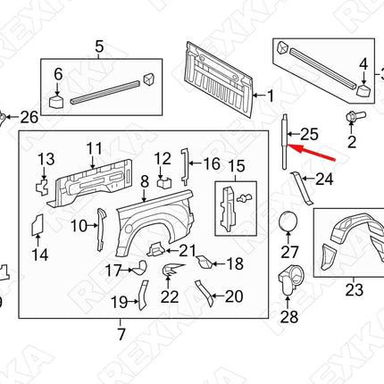 Rexka 30pcs Fender Liner Screw Grommet Compatible with Toyota Lexus 90189-06236 Highlander Prius Tundra LC500 RC200t RC300 RC350