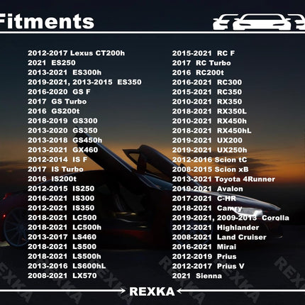Rexka 30pcs Engine Cover Radiator Support Air Deflector Side Shield Retainer Clip 90467-07217 for Toyota Lexus 4Runner Avalon C-HR Camry Corolla Highlander Land Cruiser Mirai Prius Sienna ES RX UX GS