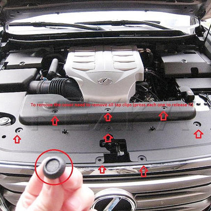 Rexka 30pcs Engine Cover Radiator Support Air Deflector Side Shield Retainer Clip 90467-07217 for Toyota Lexus 4Runner Avalon C-HR Camry Corolla Highlander Land Cruiser Mirai Prius Sienna ES RX UX GS
