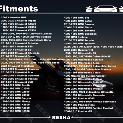 Rexka 30pcs Cowl Grille Bumper Retainers Pins Wheelhouse Liner Rivet Push Type Retainer Clips 17/64" (6.5mm) Hole for GM 11589290 Ford W714040-S300 Chrysler 6509049-AA