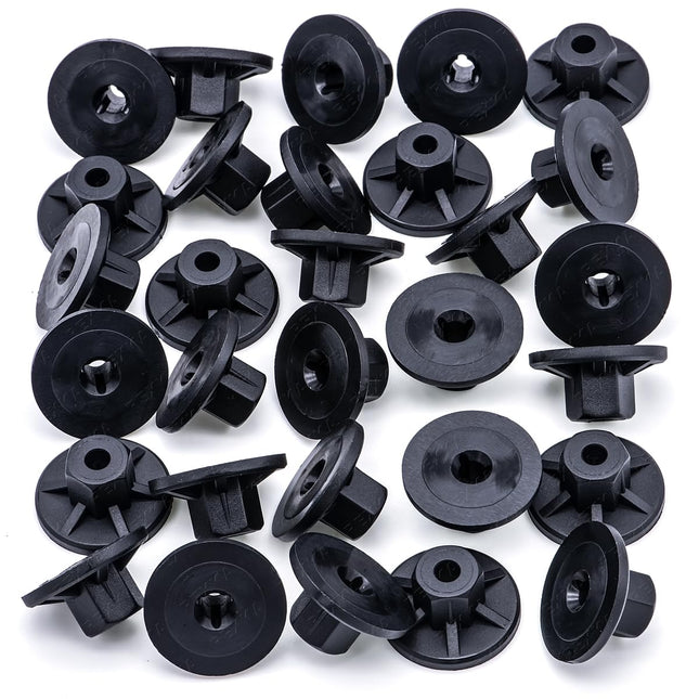 Rexka 30pcs Fender Liner Splash Shield Under Cover Nut for Audi Volkswagon Porsche N90757901 N90352101 – product detail