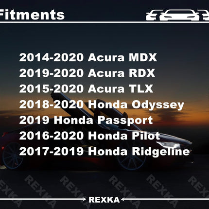 Rexka 30pcs Striker Engine Cover Retainer Clip & Grommets Kit for Honda Acura Odyssey, Pilot, Ridgeline Acura MDX, RDX, TLX 91548-TZ5-A02 91547-TZ5-A02 91548TZ5A02 91547TZ5A02