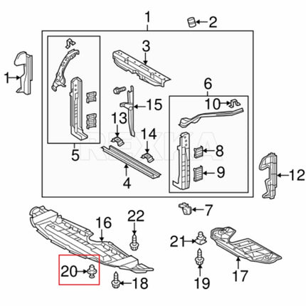 Rexka 40pcs Fender Liner Splash Shield Clip Retainer Fastener Rivet for Toyota Lexus 90467-07164 Camry, Celica, Corolla iM, Echo, Highlander, Prius, Prius V, RAV4, Sienna, Solara, ES