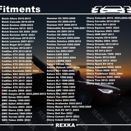 Rexka 30pcs M4.2-1.4mm Bumper Cover Fender Liner U Nut Clips 11609952 for GM Chevy Hummer Buick Cadillac Saturn Cadillac GMC Trucks - Multipurpose