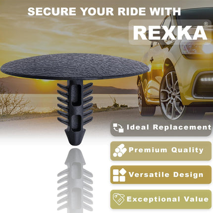 Rexka 20pcs Hood Insulation Fender Liner Retainer Clip for Ford Edge, Escape, Excursion, Expedition, Explorer, Flex, Mustang, Ranger, Taurus N808842S W705002-S300 Chrysler 6504098