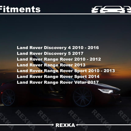 Rexka 10pcs Bumper Cover Retainer Tow Bracket Cover Body Liner Twist to Lock Retainer Clip for Land Rover LR012844 Discovery LR4 Range Rover Sport Velar