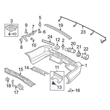 Rexka 10pcs Bumper Cover Retainer Tow Bracket Cover Body Liner Twist to Lock Retainer Clip for Land Rover LR012844 Discovery LR4 Range Rover Sport Velar