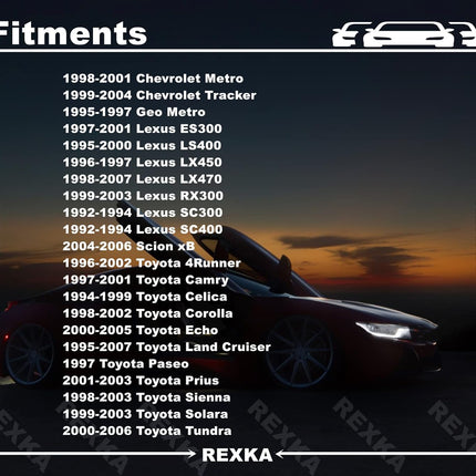 Rexka 25pcs Front & Rear Door Trim Board Retainer Clips Compatible with Toyota Lexus 67771-12050 GM 30006620