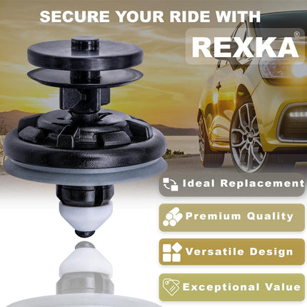 Rexka 15 pcs Interior Door Panel Trim Retainer Clips 6Q0-868-243 for VW Audi A4 A6 A8 GTI Jetta Passat Tiguan 6Q0868243