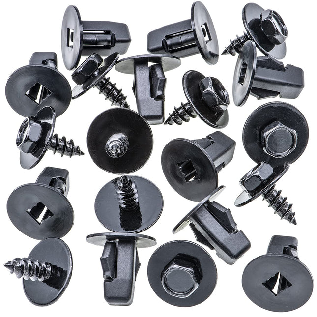 Rexka 10 Sets Fender Liner Screw & Screw Grommet Kit for Toyota Lexus Sequoia Sienna Tacoma Tundra Camry – product detail