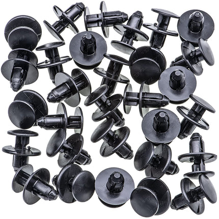 Rexka 30pcs Fender Liner Splash Shield Wheelhouse Liner Retainer Clips Rivet 11612035 for GM Buick Cadillac Chevrolet GMC