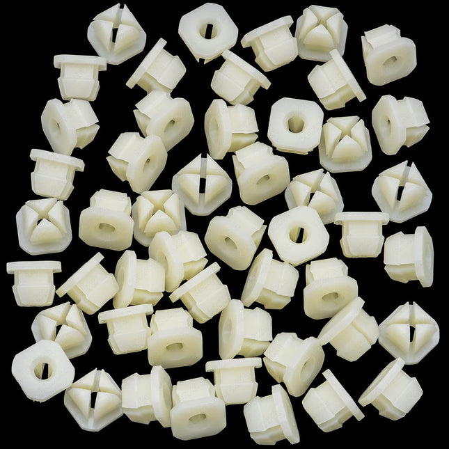 Rexka 50pcs Park/Turn Front Light Lamp Radiator Grille Retainer Nut Compatible with GM 347347 Buick – product detail