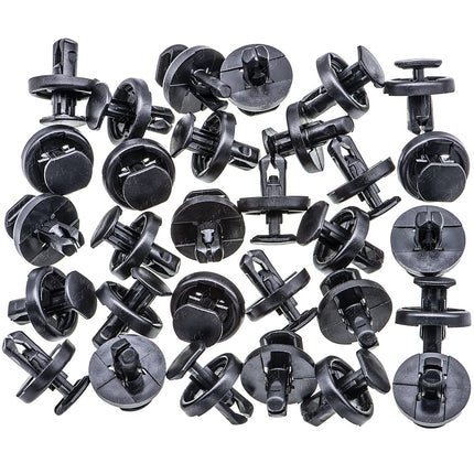 Rexka 30pcs Bumper Cover Radiator Support Splash Shield Wheel Opening Retainer Clips 90467-07220 for Toyota Lexus 4Runner C-HR Camry Corolla Highlander Mirai Prius RAV4 Sequoia Sienna Venza ES NX RX