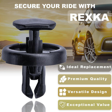 Rexka 30pcs Bumper Cover Radiator Support Splash Shield Wheel Opening Retainer Clips 90467-07220 for Toyota Lexus 4Runner C-HR Camry Corolla Highlander Mirai Prius RAV4 Sequoia Sienna Venza ES NX RX