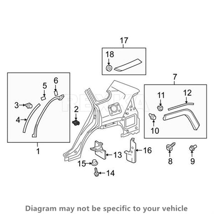 Rexka 30pcs Bumper Cover Radiator Support Splash Shield Wheel Opening Retainer Clips 90467-07220 for Toyota Lexus 4Runner C-HR Camry Corolla Highlander Mirai Prius RAV4 Sequoia Sienna Venza ES NX RX