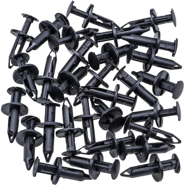 Rexka 30pcs Bumper Fender Liner Wheelhouse Liner Push Type Retainers Clips Rivets Fasteners – product detail
