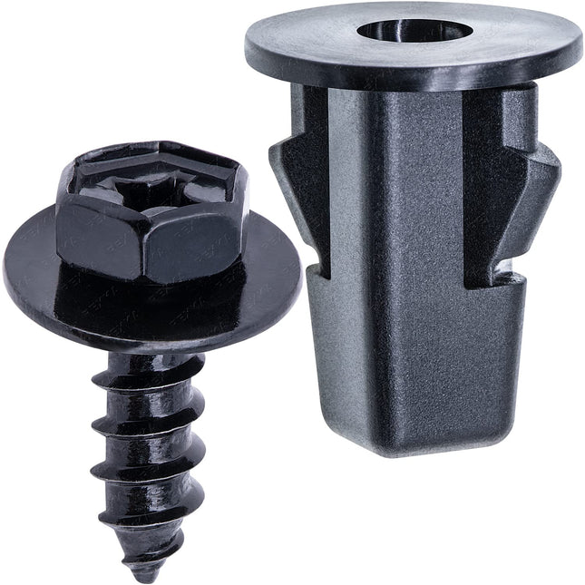 Rexka 15 Sets Fender Liner Bumper Cover Screw Grommet Kits for Toyota Tacoma Tundra Sienna Sequoia