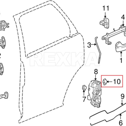 Rexka 20pcs Tailgate & Door Lock Rod Latch Clips 5/32 Rod Size for GM Trucks 16629990 16675980 Ford F150 F250 F350 Super Duty Buick Chevy Cadillac Trucks