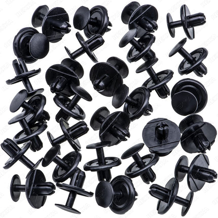 Rexka 30pcs Radiator Splash Shield Front Fender Liner Push-Type Retainer Clips Fasteners for Toyota Lexus 90467-07214 Toyota Splash Guard Clips