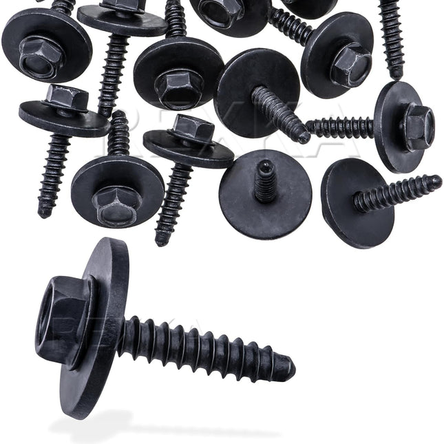 Rexka 25 pcs Fender Liner Bumper Cover Splash Shield Wheelhouse Liner Bolt Screw Compatible with – product detail