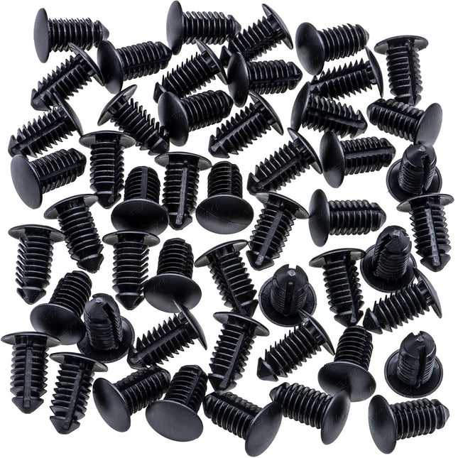 Rexka 50 pcs Trim Panel Retainer Clip Push Pin Compatible with Ford N807721-S Chrysler 6504043 – product detail