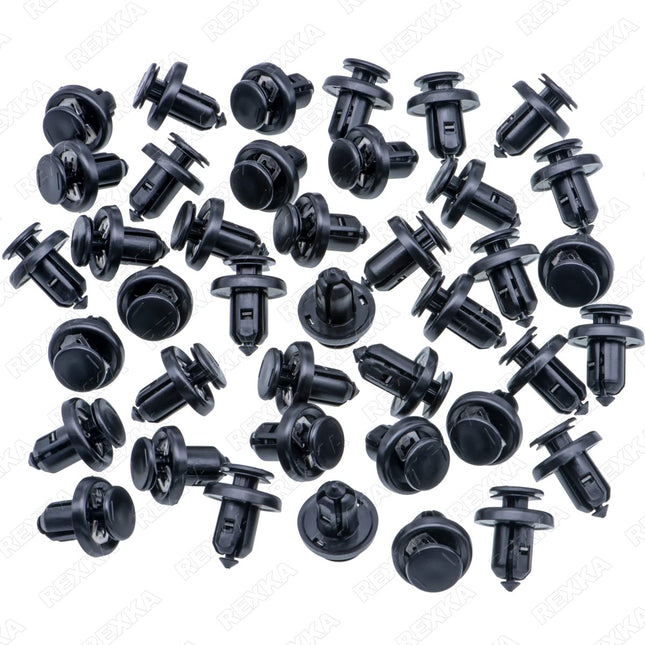 Rexka 40pcs Bumper Fender Grille Clips Stem Length 13 mm Compatible with Honda Acura 91505-S9A-003 Accord – product detail