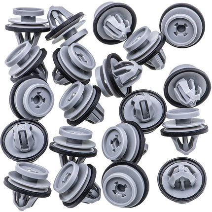 Rexka 20pcs Rocker Panel Door Trim Molding Clips Retainer for Land Rover LR112137 Defender 110, Defender 90, Range Rover, Range Rover Evoque - Multipurpose - Fender Molding Wheel Arch Door