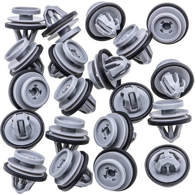 Rexka 20pcs Rocker Panel Door Trim Molding Clips Retainer for Land Rover LR112137 Defender 110 – product detail