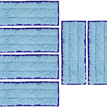 Replacement Washable & Reusable Wet Mopping Pad Compatible with iRobot Braava Jet 240, 241, 244, 245, 250 Robot Mops, Blue, 6-Pack.